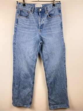 Denim Forum The 90s Vintage Jeans Size 30 Mid Rise Wide Leg Light Wash Aritzia